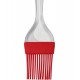 Pincel De Silicone 22cm Vermelho Com Cabo Acrílico Mimo Style